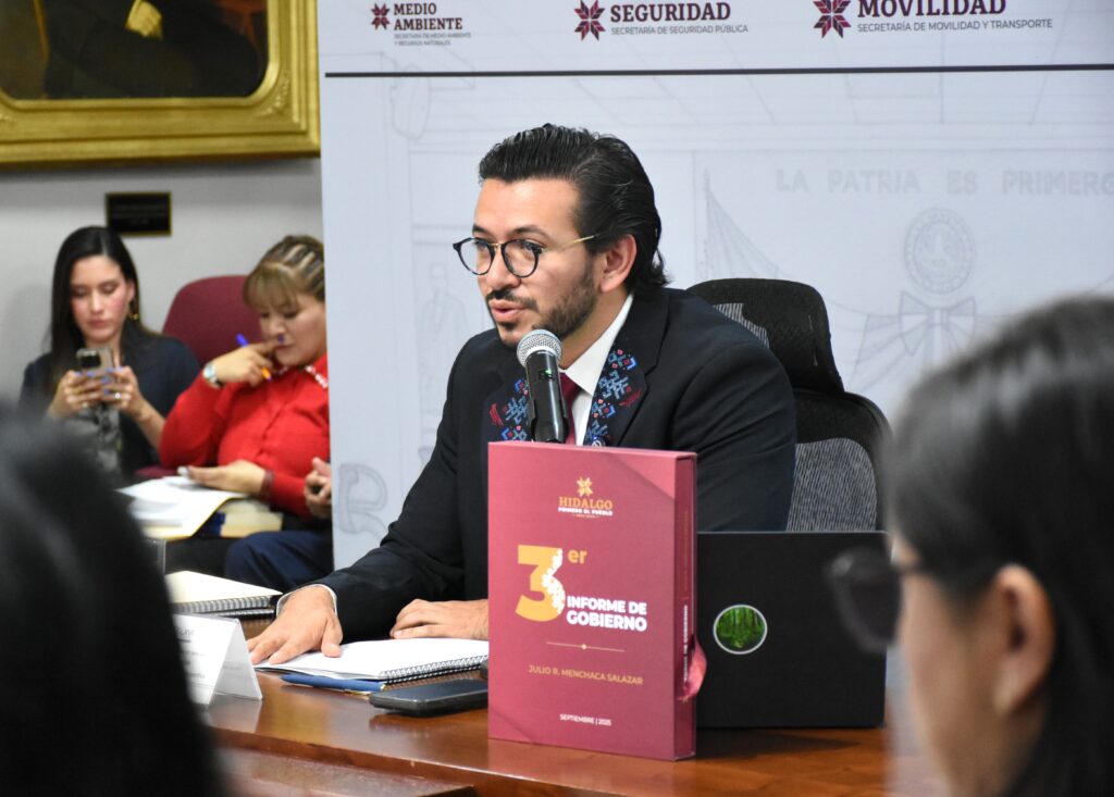 Miguel Tello comparece ante el Congreso de Hidalgo; resalta avances para el estado